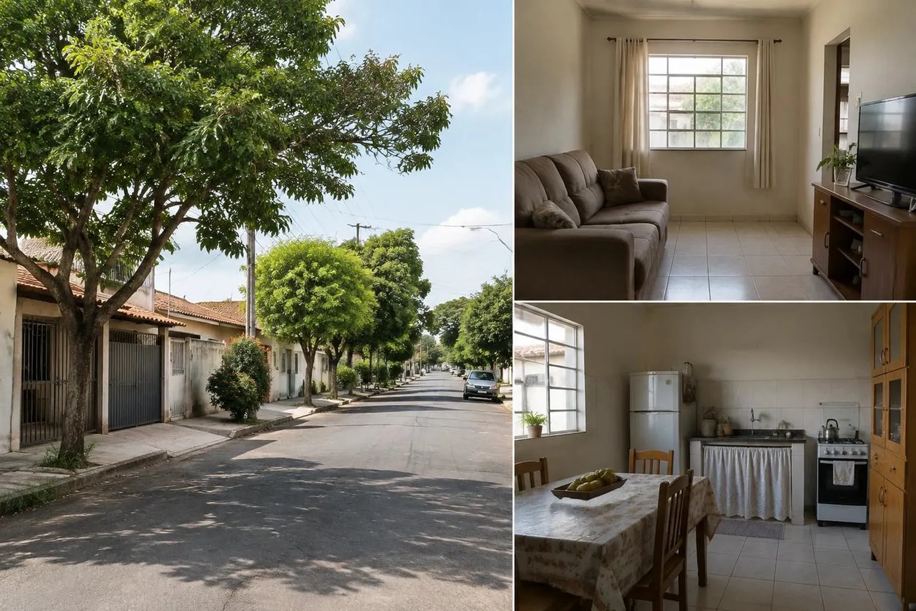 Tabela de preços de casas por bairro na tela