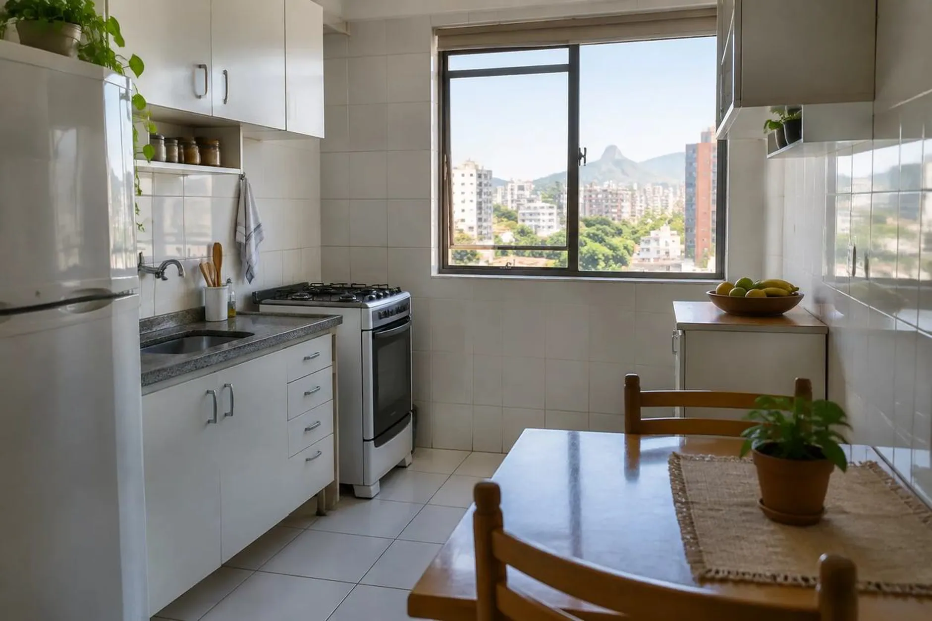 Chaves de uma casa sobre a planta impressa, com régua, ao lado de um notebook